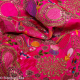 Tissu indien Bollywood brodé de sequins Kalar rose - Bibop et Lula