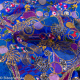 Tissu indien Bollywood brodé de sequins Kalar bleu - Bibop et Lula