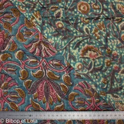 Tissu indien coton matelassé Dabrog - Bibop et Lula