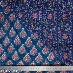 Tissu indien coton matelassé Garlauni - Bibop et Lula