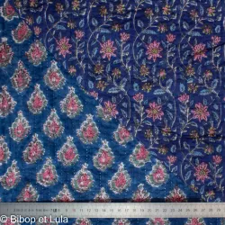 Tissu indien coton matelassé Garlauni - Bibop et Lula