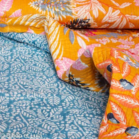 Tissu indien coton matelassé Riur