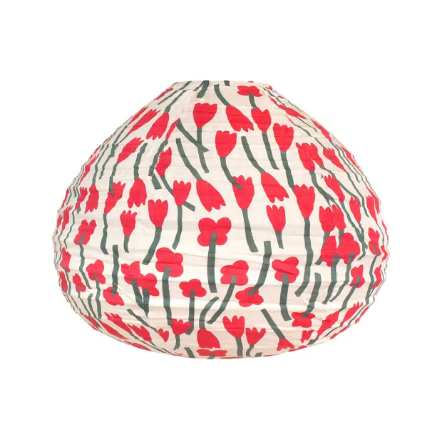 Lampion tissu boule japonaise goutte Amapola