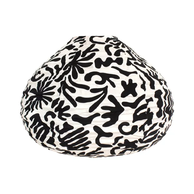 Lampion tissu boule japonaise goutte Matisse
