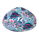 Lampion tissu boule japonaise goutte Majorelle - Bibop et Lula