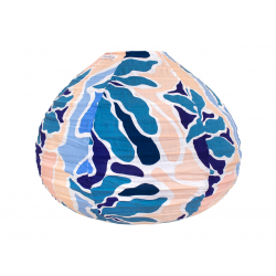 Lampion tissu boule japonaise goutte Galati Bleu - Bibop et Lula