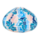 Lampion tissu boule japonaise goutte Galati Bleu - Bibop et Lula