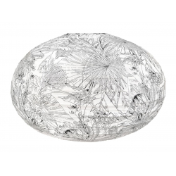 Lampion tissu boule japonaise ovale Zanzibar - Bibop et Lula