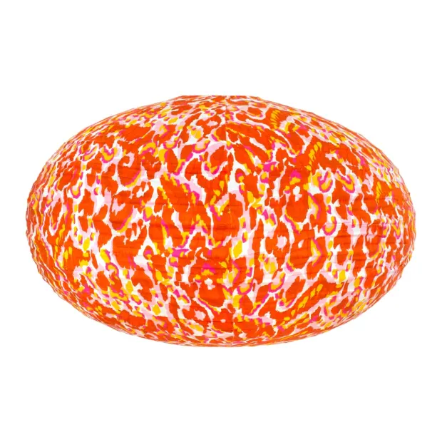 Lampion tissu boule japonaise ovale Tango