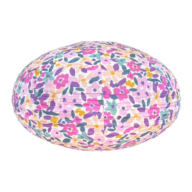 Lampion tissu boule japonaise ovale Posy