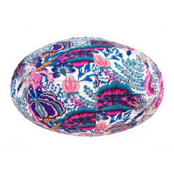 Lampion tissu boule japonaise ovale Majorelle - Bibop et Lula