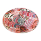 Lampion tissu boule japonaise ovale Majorelle Vert - Bibop et Lula