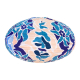 Lampion tissu boule japonaise ovale Galati Bleu - Bibop et Lula