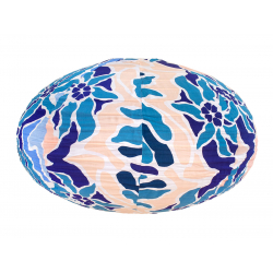 Lampion tissu boule japonaise ovale Galati Bleu - Bibop et Lula