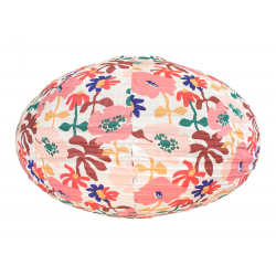 Lampion tissu boule japonaise ovale Calypso - Bibop et Lula
