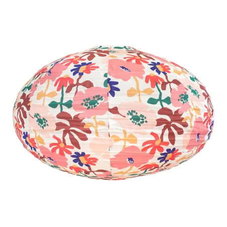 Lampion tissu boule japonaise ovale Calypso