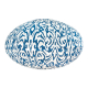 Lampion tissu boule japonaise ovale Antalya - Bibop et Lula