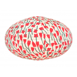 Lampion tissu boule japonaise ovale Amapola - Bibop et Lula