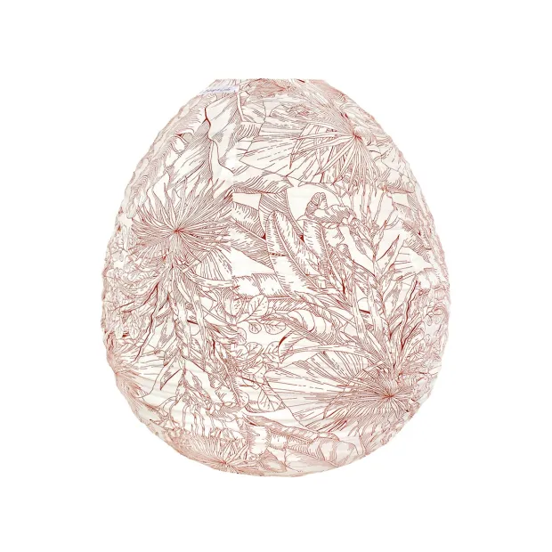 Lampion tissu boule japonaiseruche Zanzibar Cannelle