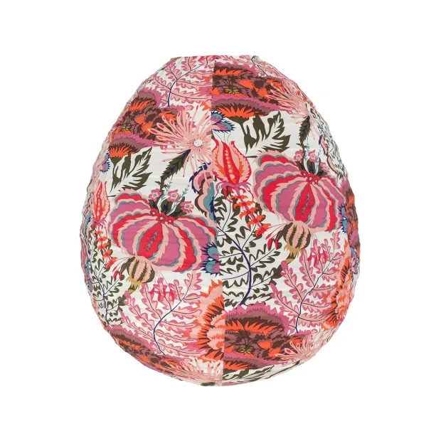 Lampion tissu boule japonaiseruche Majorelle vert