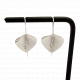 Boucles d’oreilles argent feuille lisse - Bibop et Lula
