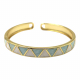 Bangle Pyramide bleu et blanc - Bibop et Lula