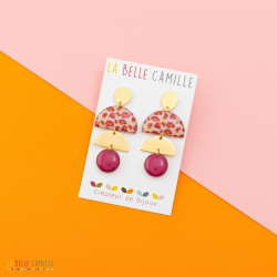 Pia boucles d'oreilles "Graou rose" - Bibop et Lula
