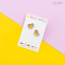 Aimé boucles d'oreilles "Flower citron" - Bibop et Lula