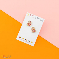 Aimé boucles d'oreilles "Graou rose" - Bibop et Lula
