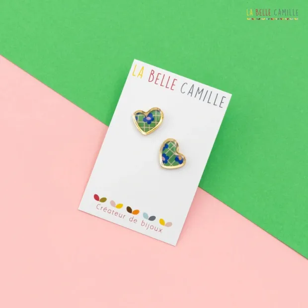 Aimé boucles d'oreilles "Retro vert"