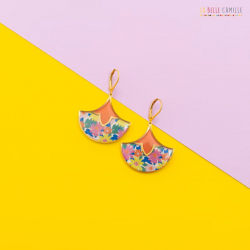 Assia boucles d'oreilles "Flower citron" - Bibop et Lula