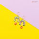 Zoé boucles d'oreilles "flower citron" - Bibop et Lula