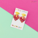 EX VOTO boucles d'oreilles "Palme violet" - Bibop et Lula
