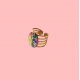 Bague Louisa, 5 anneaux, "Flower Citron" - Bibop et Lula