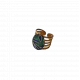 Bague Louisa, 5 anneaux, "Palme Turquoise" - Bibop et Lula