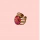 Bague Louisa, 5 anneaux, "Palme violet" - Bibop et Lula