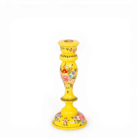 Bougeoirs Suraya jaune 3 tailles