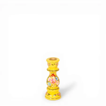 Bougeoirs Suraya jaune 3 tailles