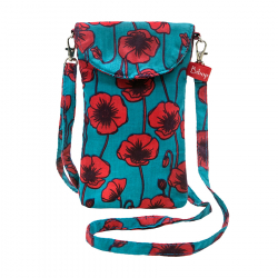 Pochette téléphone Coquelicots - Bibop et Lula