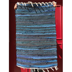 Tapis Chindi bleu - Bibop et Lula
