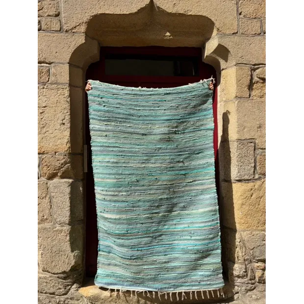Tapis Chindi vert d’eau