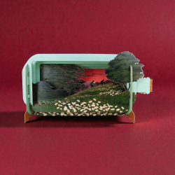 3D Pop Up Carte Cross the sun - Bibop et Lula