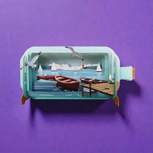 3D Pop Up Carte Le ponton