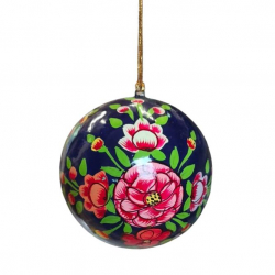 Boule de Noël Sanjay bleu - Bibop et Lula