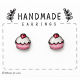 Puces d'oreilles dépareillées Cupcakes - Bibop et Lula