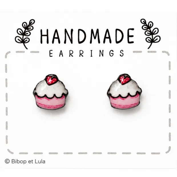 Puces d'oreilles dépareillées Cupcakes