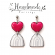 Boucles d'oreilles clous pendantes, Amor - Bibop et Lula