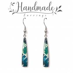 Boucles d'oreilles clous pendantes , Palma - Bibop et Lula