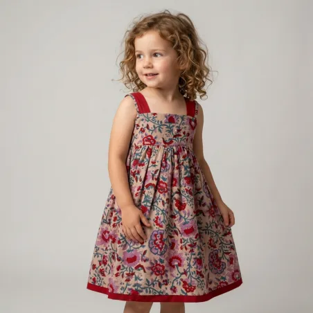 Robe enfant nouée dos Champra