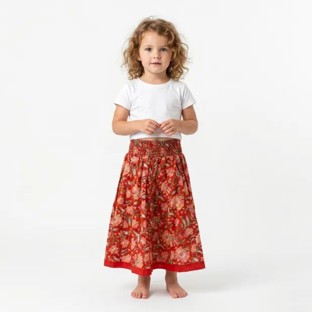 Jupe évolutive coton Sari